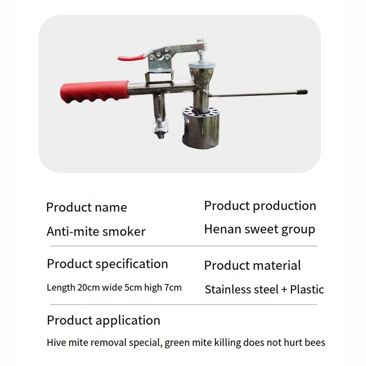 A95I-Bee Tratamento de Ácaros  - Bee Smoker Tool avaliação e preço